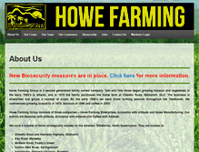 Tablet Screenshot of howefarms.com